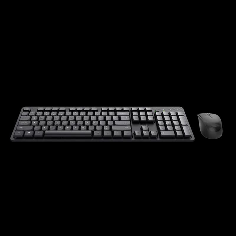 Kit Wired tastatura si mouse Trust Ody II, taste numerice, negru — miniatură