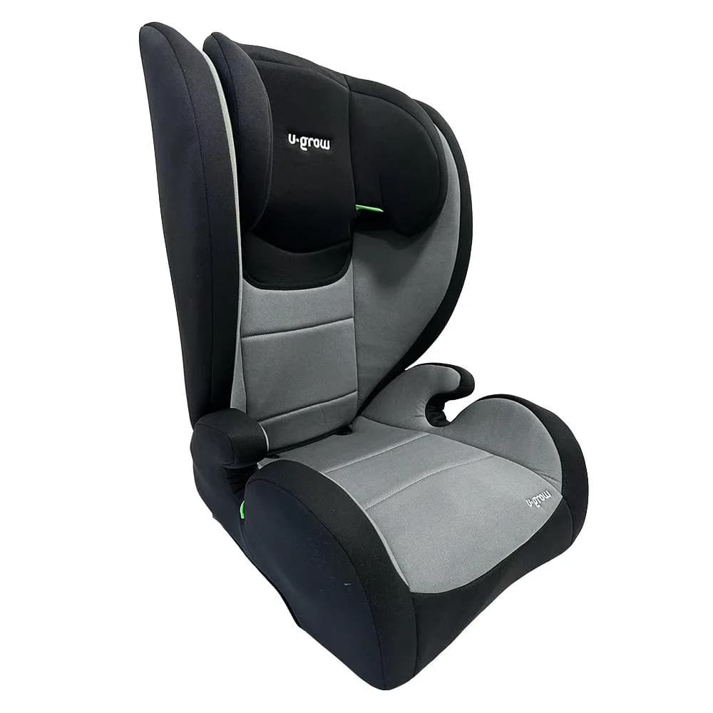 Scaun auto i-Size 100-150 cm, omologare R129,cu isofix, gri/negru, U-Grow — miniatură