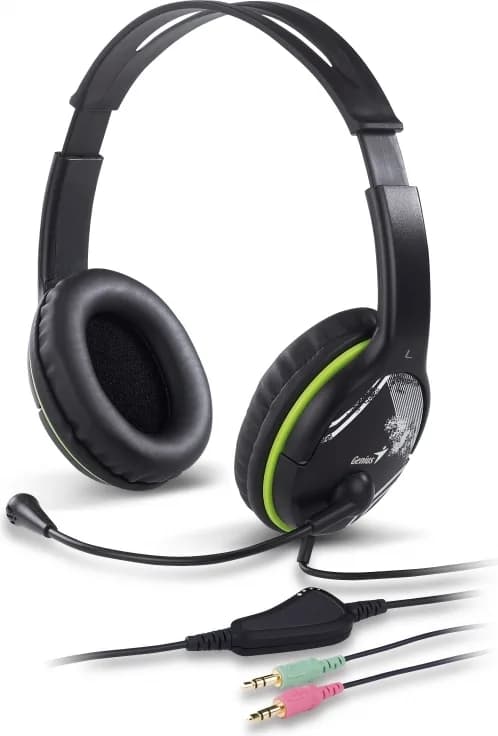 CASTI Genius, "HS-400A", cu fir, standard, utilizare multimedia, microfon pe brat, conectare prin Jack 3.5 mm x 2, negru, "31710169100"