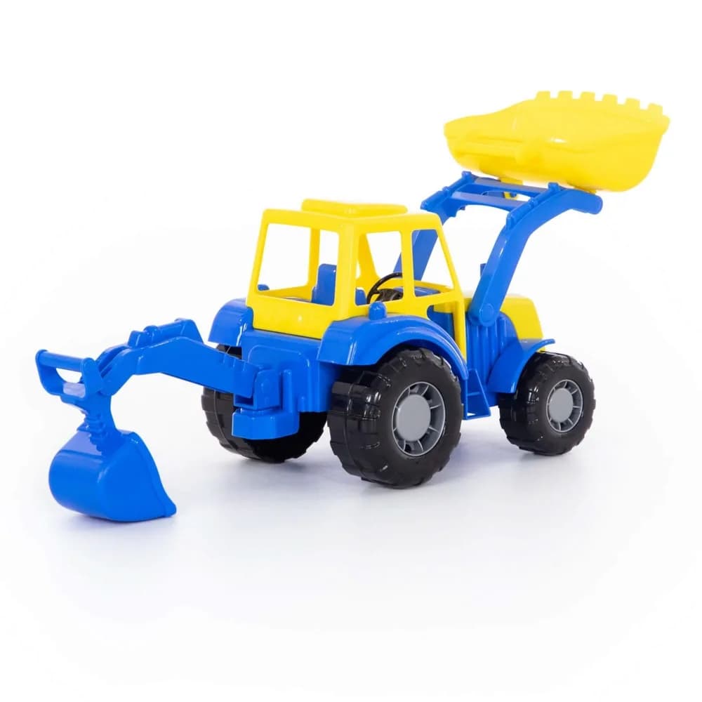 Tractor-excavator - Altay, 37x17x22 cm, Polesie — miniatură