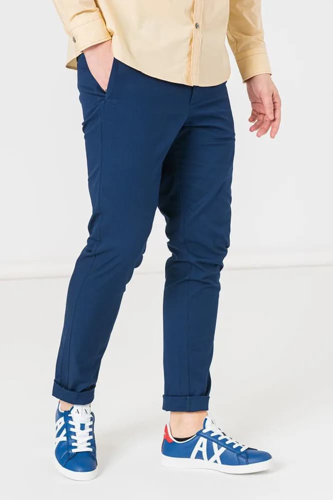 PANTALONI LUNG CASUAL BARBATI NAVY S — miniatură