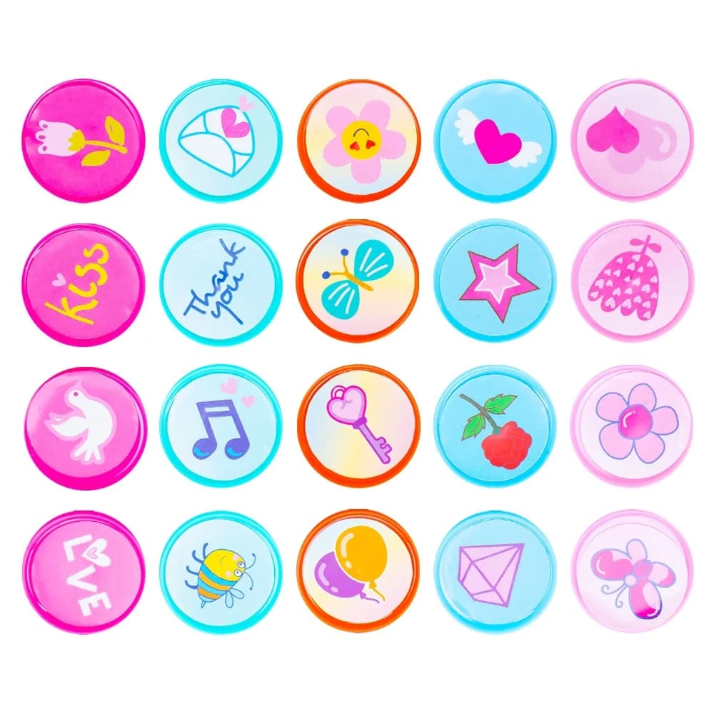 Accesorii craft, Stampilute rotunde, 20 buc/set - S-COOL — miniatură