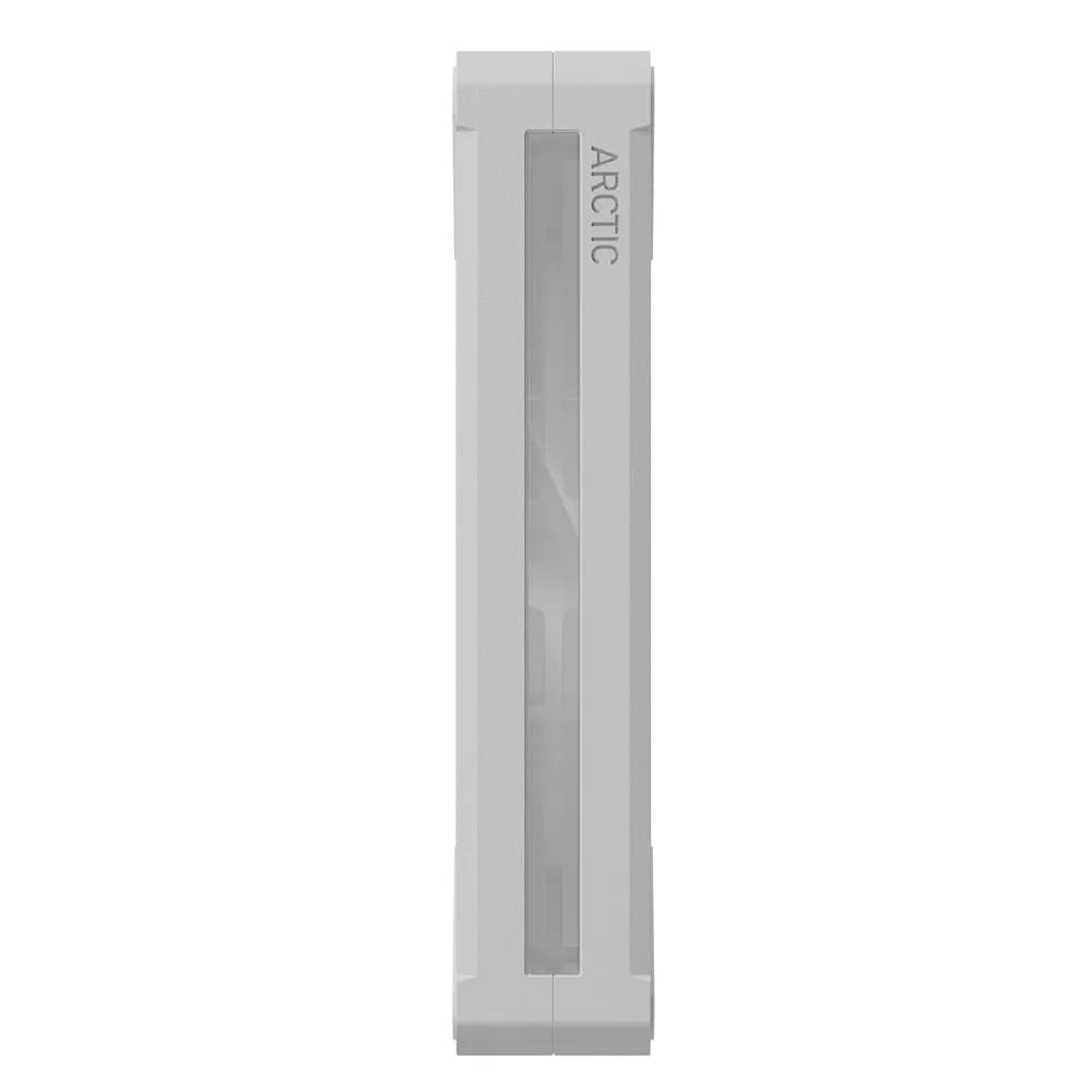 Set 3 ventilatoare Arctic "BioniX P14 A-RGB Wh", 140mm, 450 - 3000 RPM, FDB, 76 cfm, 4-Pin PWM | 3-pin ARGB, alb, "ACFAN00342A" — miniatură