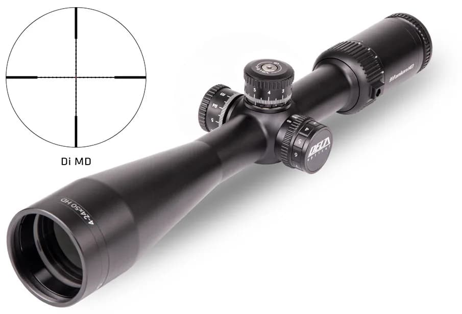Lunetă de armă Delta Optical Titanium 4-24x50 HD Mildot, MIL, Ballistic