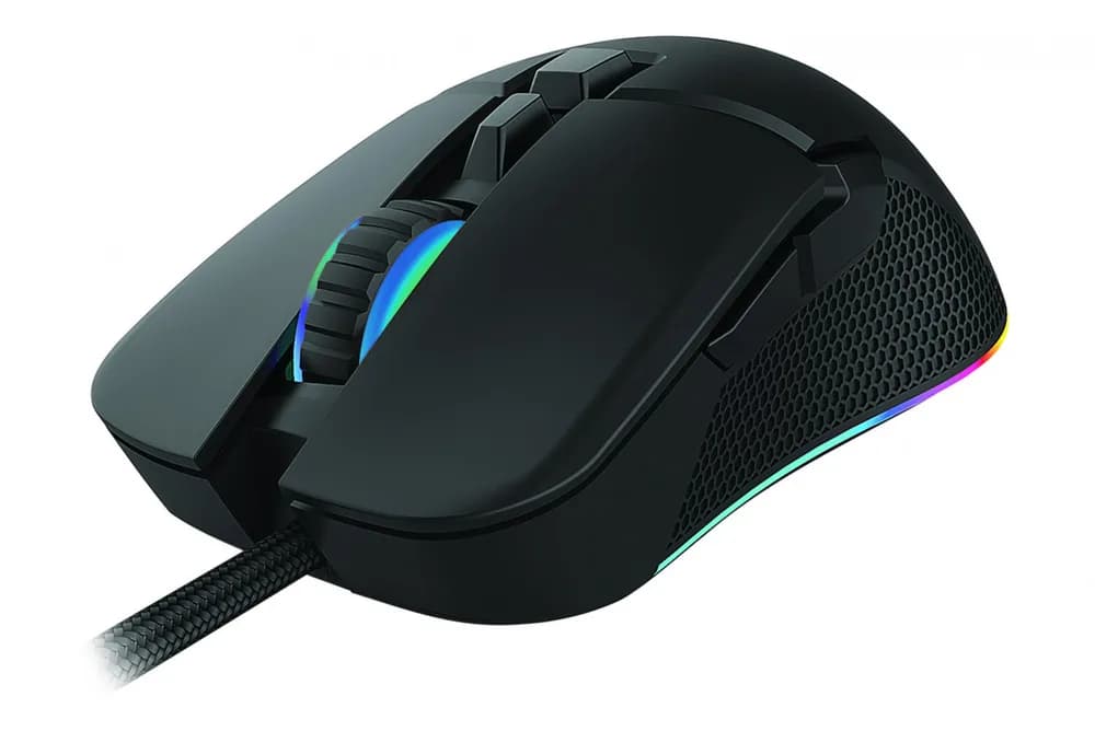 Mouse gaming Serioux Kayel, Senzor Sunplus 199, 800-6400 DPI, switch HUANO, pana la 20 milioane de click-uri, 7 Butoane, 6 moduri de iluminare RGB, cablu USB 1.5M, plug and play, compatibil cu Windows 2000/XP/9X/VISTA/7/8/10 — miniatură