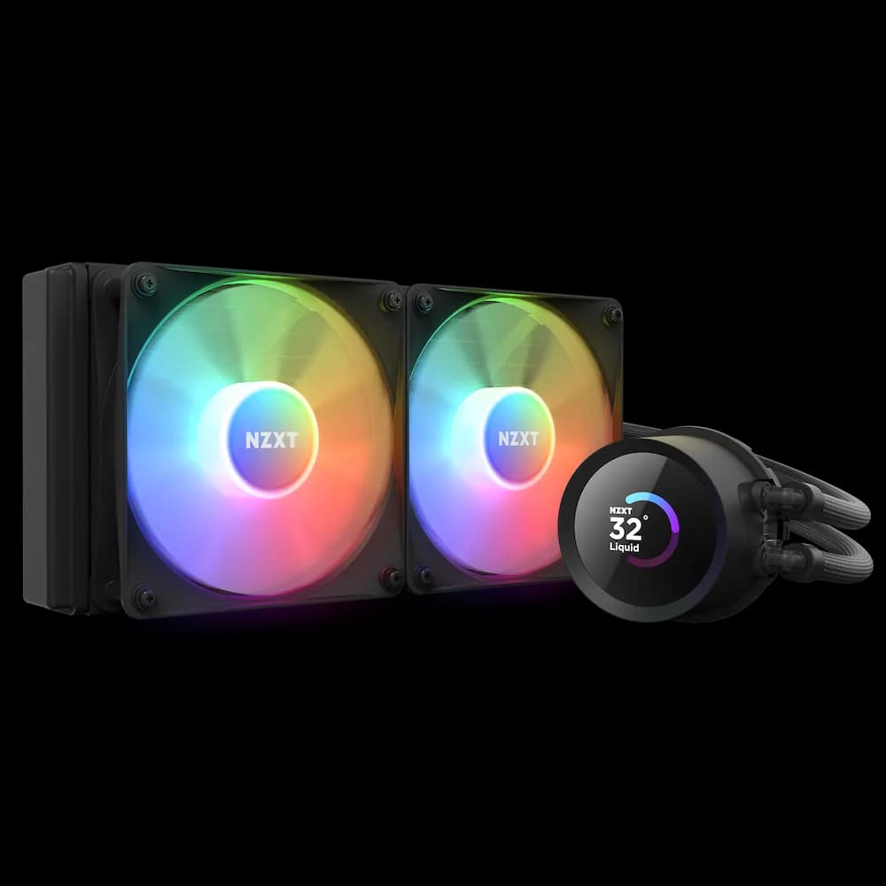 Cooler NZXT "Kraken 240 RGB", skt universal, racire cu lichid, ventilator 120 mm x 2, 1800 rpm, iluminat ARGB, "RL-KR240-B1"