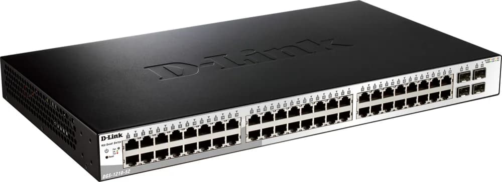 SWITCH D-LINK SMART 48 porturi Gigabit + 4 porturi Combo SFP, carcasa metalica, rackabil, "DGS-1210-52"