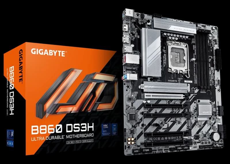 Placa de baza Gigabyte B860 DS3H, Socket 1851, DDR5, ATX