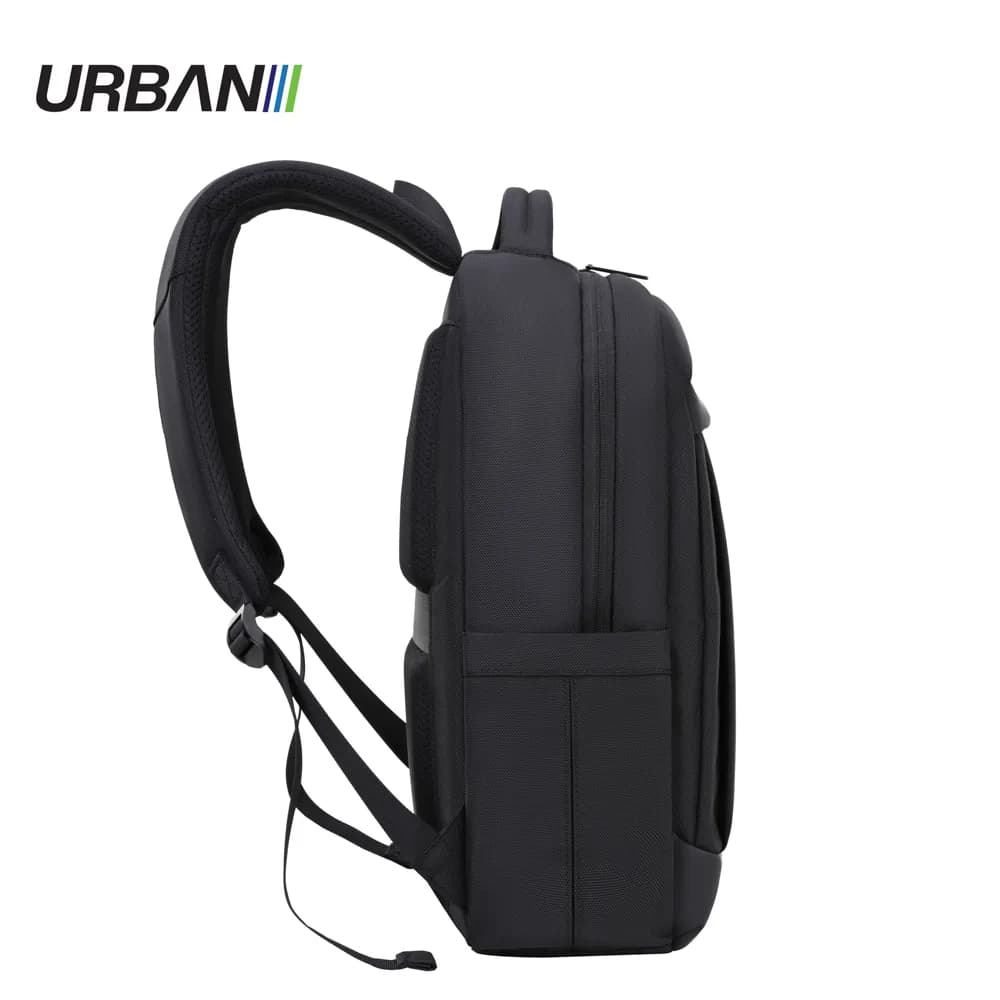 Ghiozdan compartiment laptop, URBAN BLACK, 44x31x13 cm - OFFISHOP — miniatură