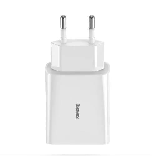 Incarcator retea Baseus Speed Mini, Quick Charge 20W, 1 x USB Type-C 5V/3.0A, alb
