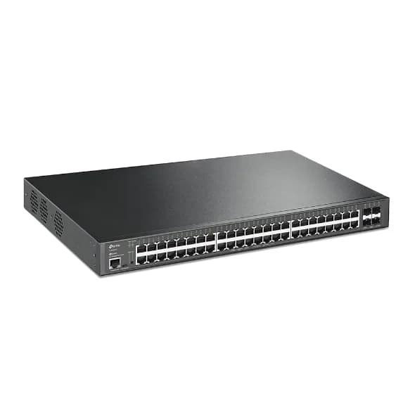 SWITCH POE TP-LINK L2+ Managed 48× Porturi Gigabit L2+ si 4× Sloturi 10GE SFP+, carcasa metalica, rackabil "SG3452XP" — miniatură