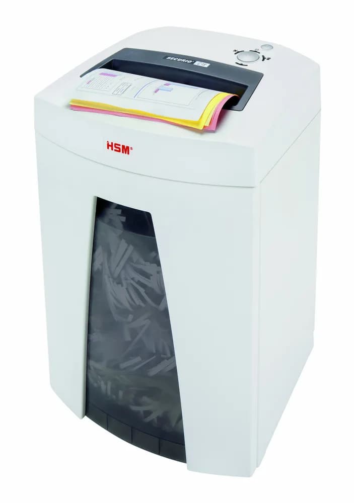Distrugator documente manual HSM Securio C18, 6-7 coli, cross cut (1.9 x 15mm), securitate 5 "H-1912121" — miniatură