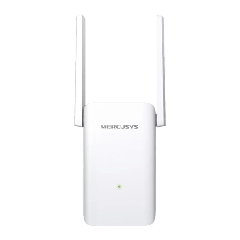 AX3000 Wi-Fi Range Extender SPEED: 574 Mbps at 2.4 GHz + 2402 Mbps at 5 GHz SPEC: 2× Fixed External Antennas, 1× Gigabit Port, Wall Plugged, 1024 QAM, OFDMA FEATURE: MERCUSYS APP, WPS/Reset Button, Signal Indicator, Range Extender/Access Point mode, Adaptive Path Selection, Access Control