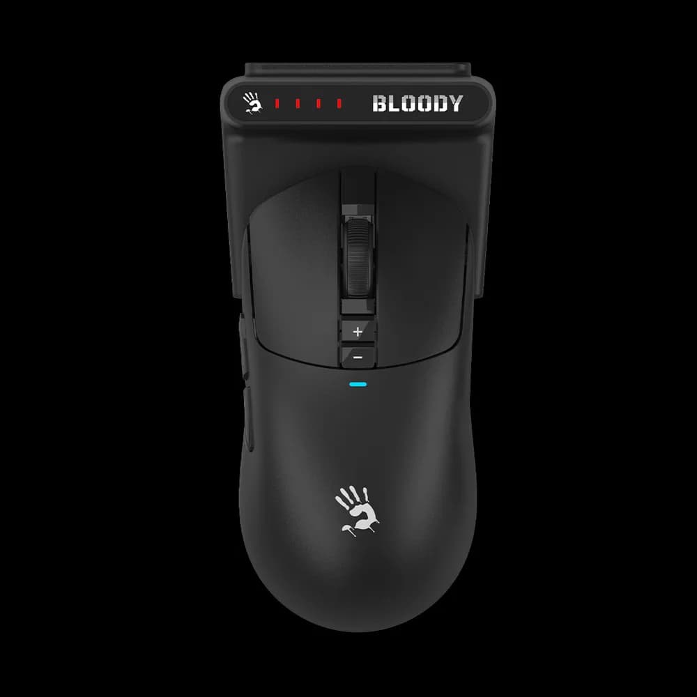 Mouse A4Tech, gaming, BLOODY WAVELINK FULL,SPEED DUAL MODE WIRELESS USB BLACK, "R72UltraDuo BLACK " 4711421 000970 — miniatură