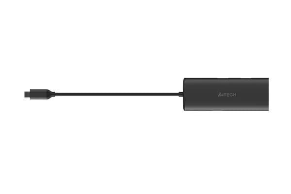 Hub USB A4TECH DST-80C, USB-C, 8 porturi, HDMI, Gri — miniatură