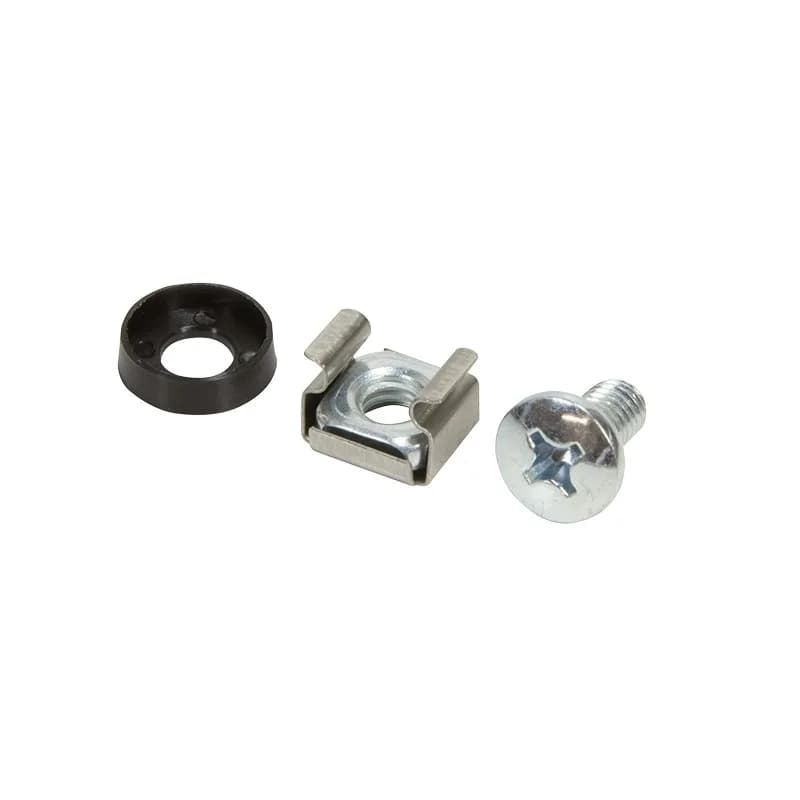 SET montare LOGILINK pentru rack 19", contine 50 piese: suruburi, saibe, piulite, diametru 6mm (M6), otel placat cu zinc si plastic "AC0112"