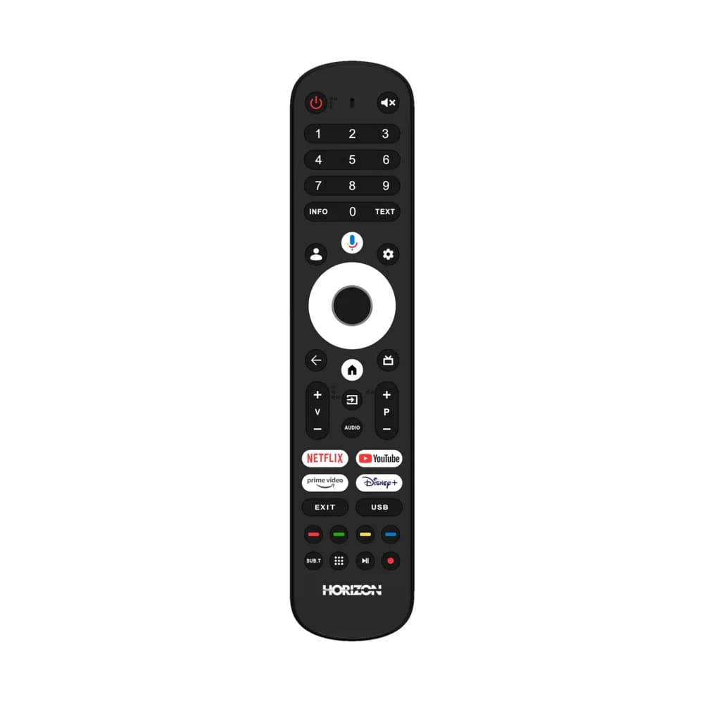 LED TV HORIZON 40HL7590F/D, 40" D-LED, FHD (1080p), CME 200Hz, DVB- S2/T2/C, Contrast 3000:1, 300 cd/m2, Google TV, Google Cast + Google Assistant + BT5.0, 1x LAN (RJ45), 1x CI+, 3x HDMI (v1.4), 2x USB (v2.0), 1x Optic, VESA 200 x 200 mm, M6, Double Neck-Foot Stand, Black — miniatură