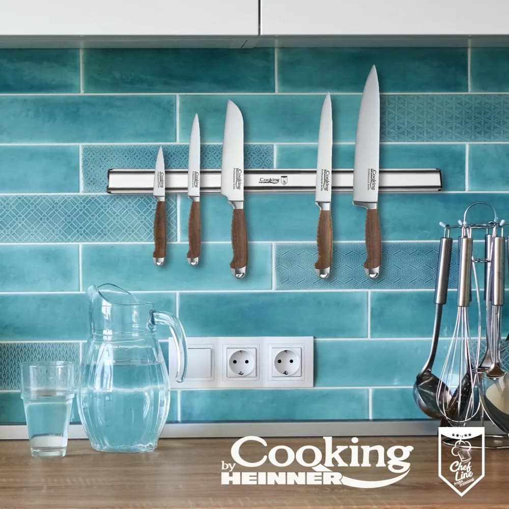 SUPORT MAGNETIC PENTRU CUTITE 61.5X4.5X1.9CM, ALUMINIU, CHEF LINE, COOKING BY HEINNER — miniatură