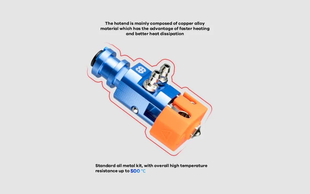 Hotend Phaetus Dragon Water – WST Blue — miniatură