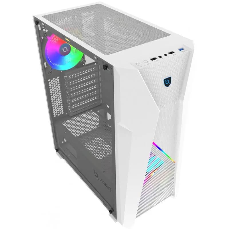 Carcasa AQIRYS CANOPUS, RGB, Mid Tower, White — miniatură