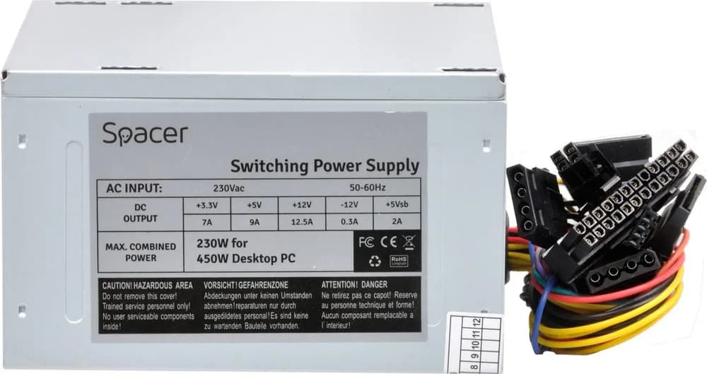 Sursa Spacer SPS-ATX-450, 230W — miniatură
