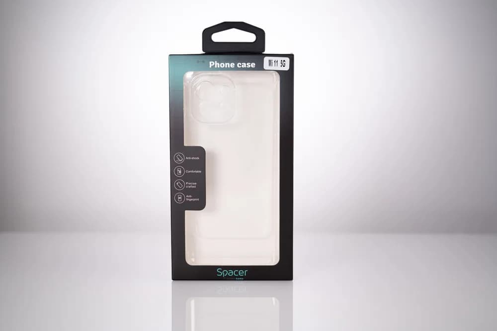 Husa Xiaomi Mi 11 5G Spacer, transparenta, grosime 1.5mm, protectie suplimentara antisoc la colturi, material flexibil TPU "SPPC-XI-MI-115G-CLR" — miniatură
