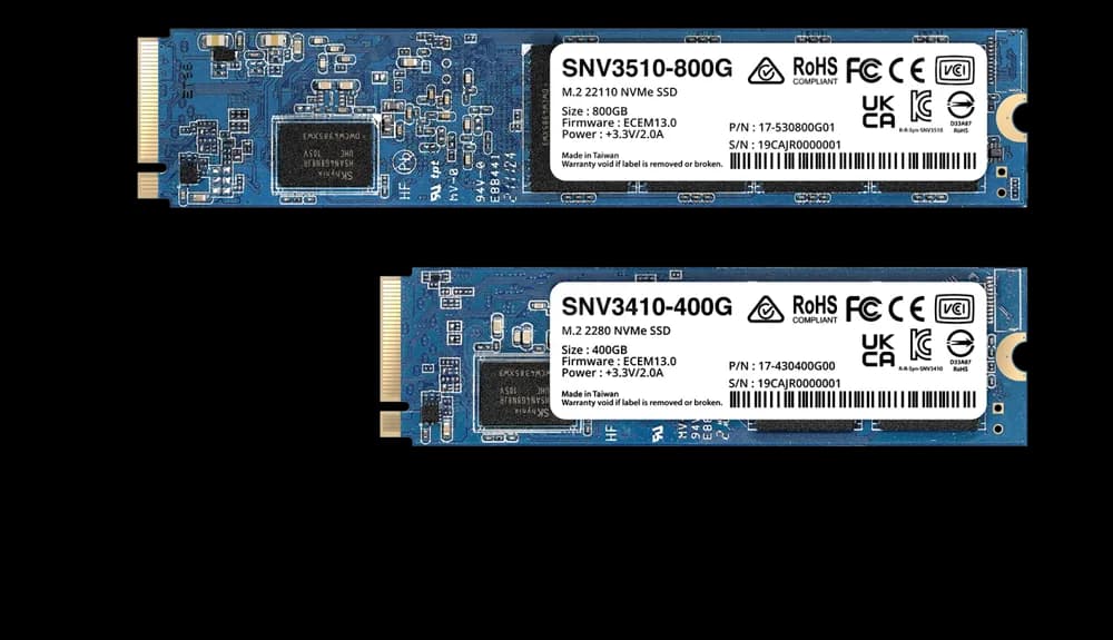SSD SYNOLOGY SNV3410, 400GB, M.2, PCIe Gen3.0 x4, R/W: 3000/750 MB/s, "SNV3410-400G"