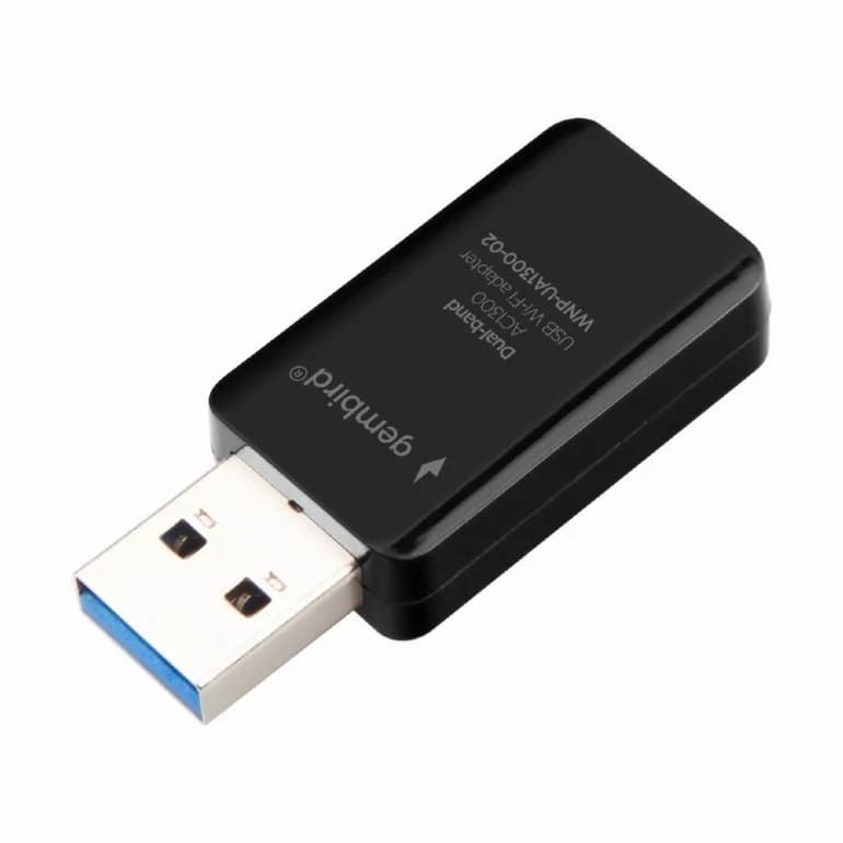 ADAPTOR RETEA GEMBIRD, extern, USB 3.0, suporta pana la 802.11ac 1300 Mbps, 2.4 GHz + 5 GHz, "WNP-UA1300-03" — miniatură
