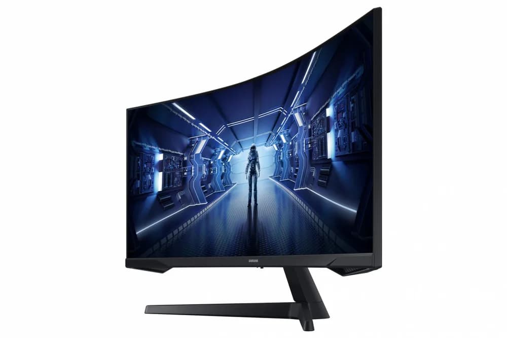 Monitor Samsung 34" LC34G55TWWPXEN, Curvature: 1000R, Diagonal (inch): 34, Diagonal (cm): 86, Aspect ratio: 21:9, Panel: VA, Resolution: 3440x1440, Refresh Rate: 165Hz, Response time MPRT: 1ms, Brightness (max): 250 cd/㎡, Contrast (static) : 2500:1, Contrast (dynamic): Mega Infinity DCR, Viewing — miniatură