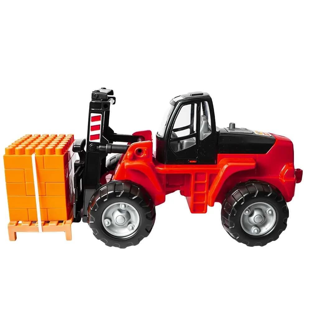 Stivuitor+palet cuburi - PowerTruck, 48x22x23 cm, Wader — miniatură