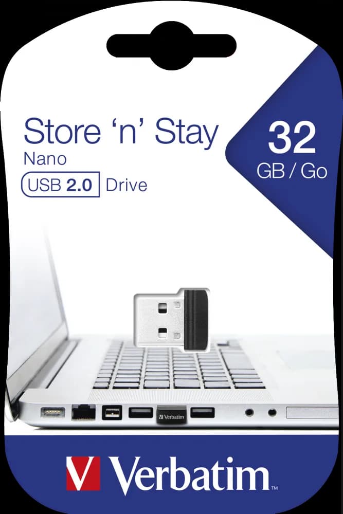 MEMORIE USB VERBATIM NANO StoreNStay 32GB USB 2.0"98130" — miniatură