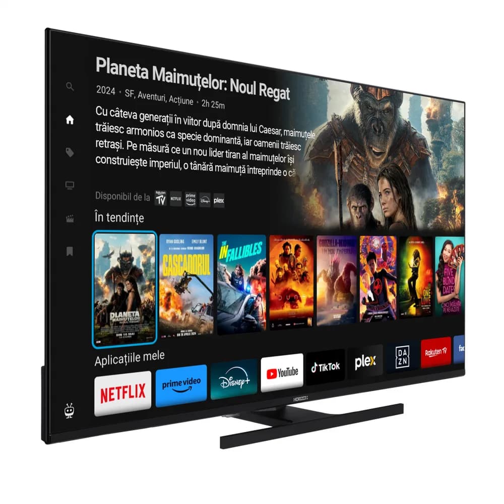 QLED TV HORIZON SMART 55HQ8560U/D, 55" D-LED, 4K Ultra HD, DVB-S2/T2/C, CME 800Hz, TiVo, Contrast 3000:1, 250 cd/m2, 1x CI+, 3x HDMI (v2.1), 2x USB(v2.0), 1x Optic, 1x AUX, 1x LAN(RJ45), USB Player (AVI,MKV, H.265/HEVC, JPEG), HDR10, Dolby Vision + Dolby Atmos, Hotel TV Mode (Passive), VESA 200 x — miniatură