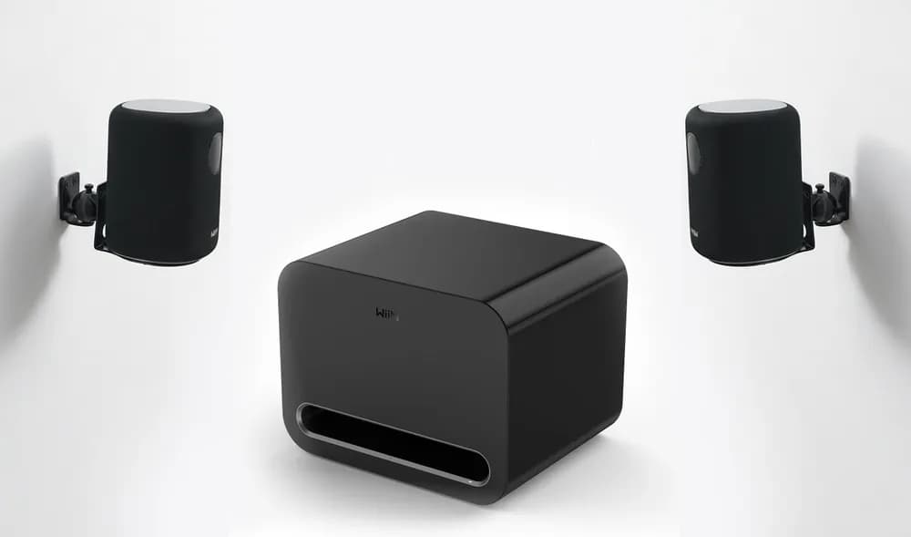 Pachet sonorizare wireless cu 2x WiiM Sound, suporti perete si WiiM SUB PRO - TG26