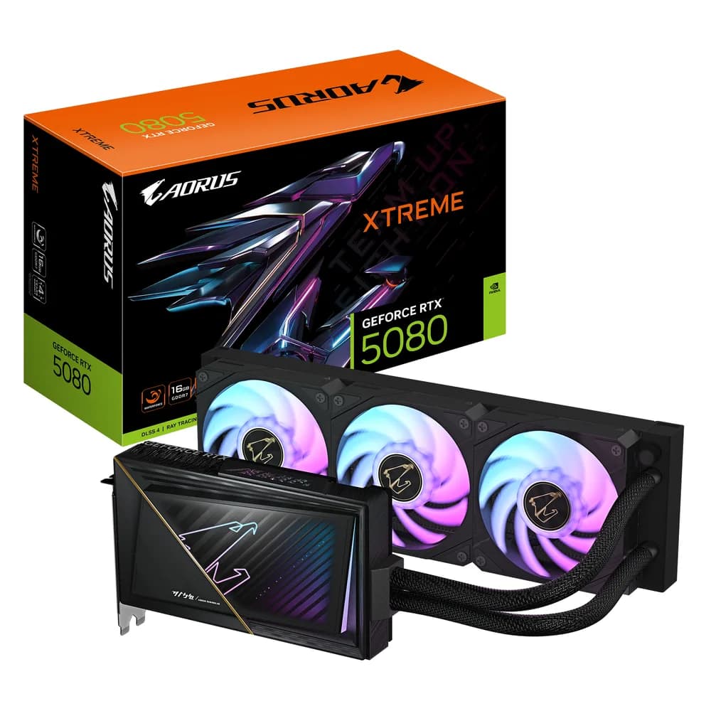 VGA GB AORUS GEFORCE RTX 5080 XTREME 16G "GV-N5080AORUSX W-16GD" 1