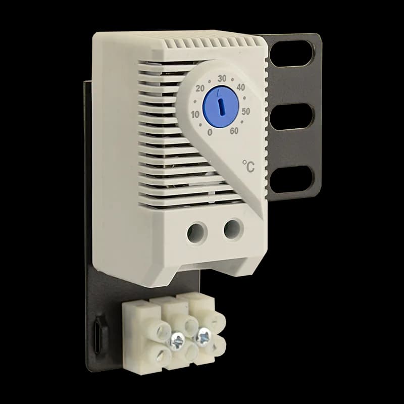 UNITATE RACIRE cabinet - Dateup Termostat analogic pentru ventilatoare rack, 0 - 60 grade, 10A, alb, cu sistemde prindere inclus "JZ20210731001 "