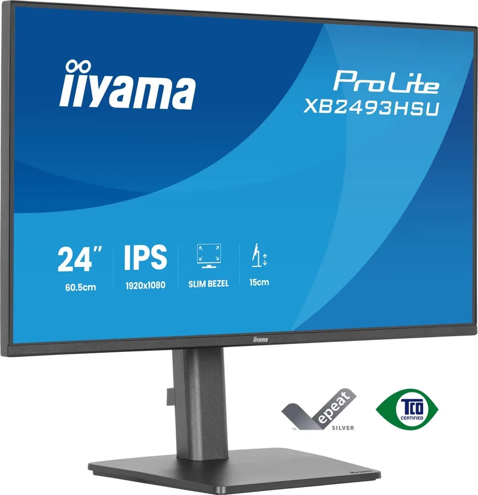 IIYAMA Monitor LED XB2493HSU-B1 23.8" IPS 1920x1080 120Hz, 16:9. 350cd, 1500:1, 1ms, HDMI, DP, USB HUB, Full Ergo, Pro "XB2493HSU-B1"