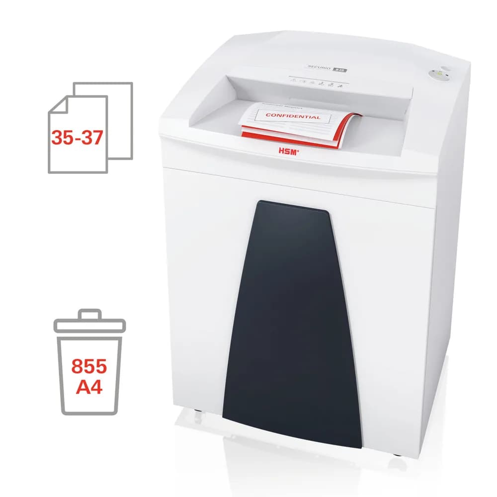 Distrugator documente manual HSM Securio B35, 35-37 coli, fasie (5,8 mm), securitate 2 "H-1921111" — miniatură