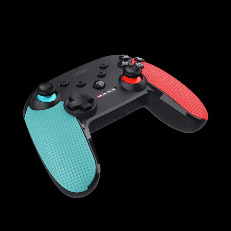 Controller wireless Trust Muta pentru consola Nintendo Switch, 15 butoane, controale: A, B, X, Y, L1, L2, L3, R1, R2, R3, reset, 8-way, start, select, d-input, multicolor — miniatură