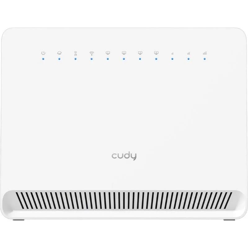 CUDY Router WiFi AC1200 4G LTE Cat 6 Gigabit, 4x porturi RJ45 10/100/1000M, Sloturi Dual Nano SIM, Chipset Qualcomm,build-in 4G LTE modem, 300Mbps la 2.4GHz + 867Mbps la 5GHz, Zerotier/Wireguard/OpenVPN/IPSec/L2TP/PPTP VPN, DNS Cloudflare/Google/Quad9, DDNS, SMS, Band locking — miniatură