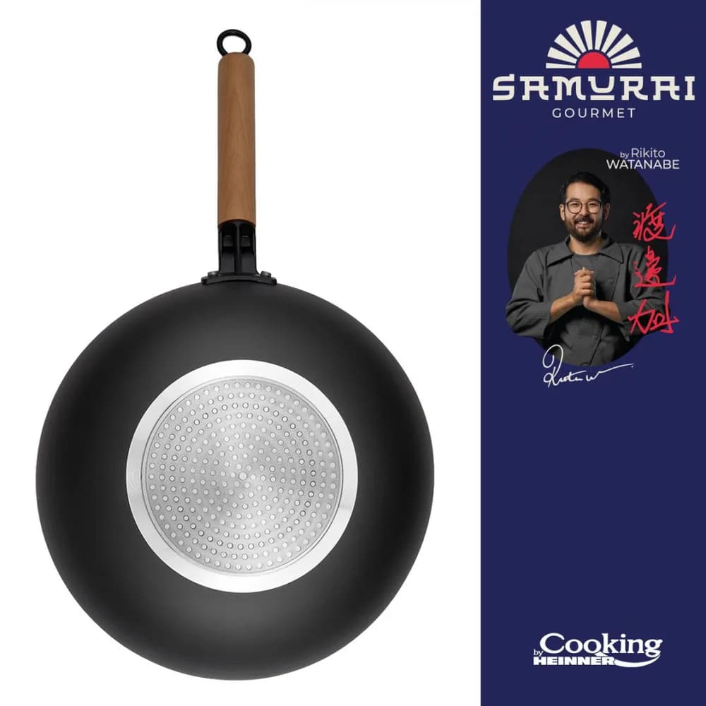 TIGAIE WOK 32X9 CM, RIKITO WATANABE, SAMURAI GOURMET, COOKING BY HEINNER — miniatură