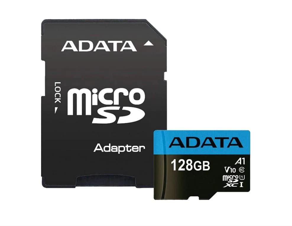 CARD MicroSD ADATA, 128 GB, MicroSDXC, clasa 10, standard UHS-I U1, "AUSDX128GUICL10A1" — miniatură
