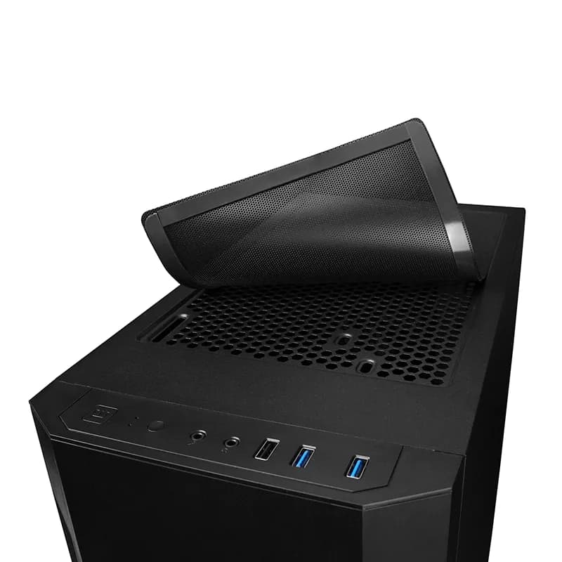 CARCASA CHIEFTEC ELOX, Middle Tower, Mini ITX, mATX, ATX, fara sursa, USB 3.0 x 2, USB 2.0 x 1, Jack 3.5mm x 2, mesh, "AS-01B-OP" — miniatură