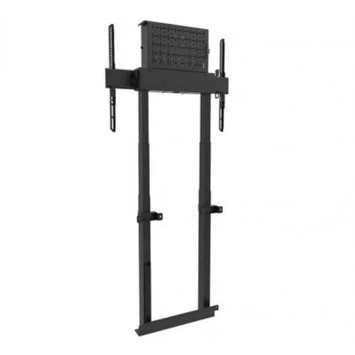 Suport motorizat de perete Neomounts 37"-100", 110 kg, VESA max. 800x600mm, ajustabil, compatibil cu 2 ecrane prin adaugarea acc. optionale (neincluse), negru — miniatură