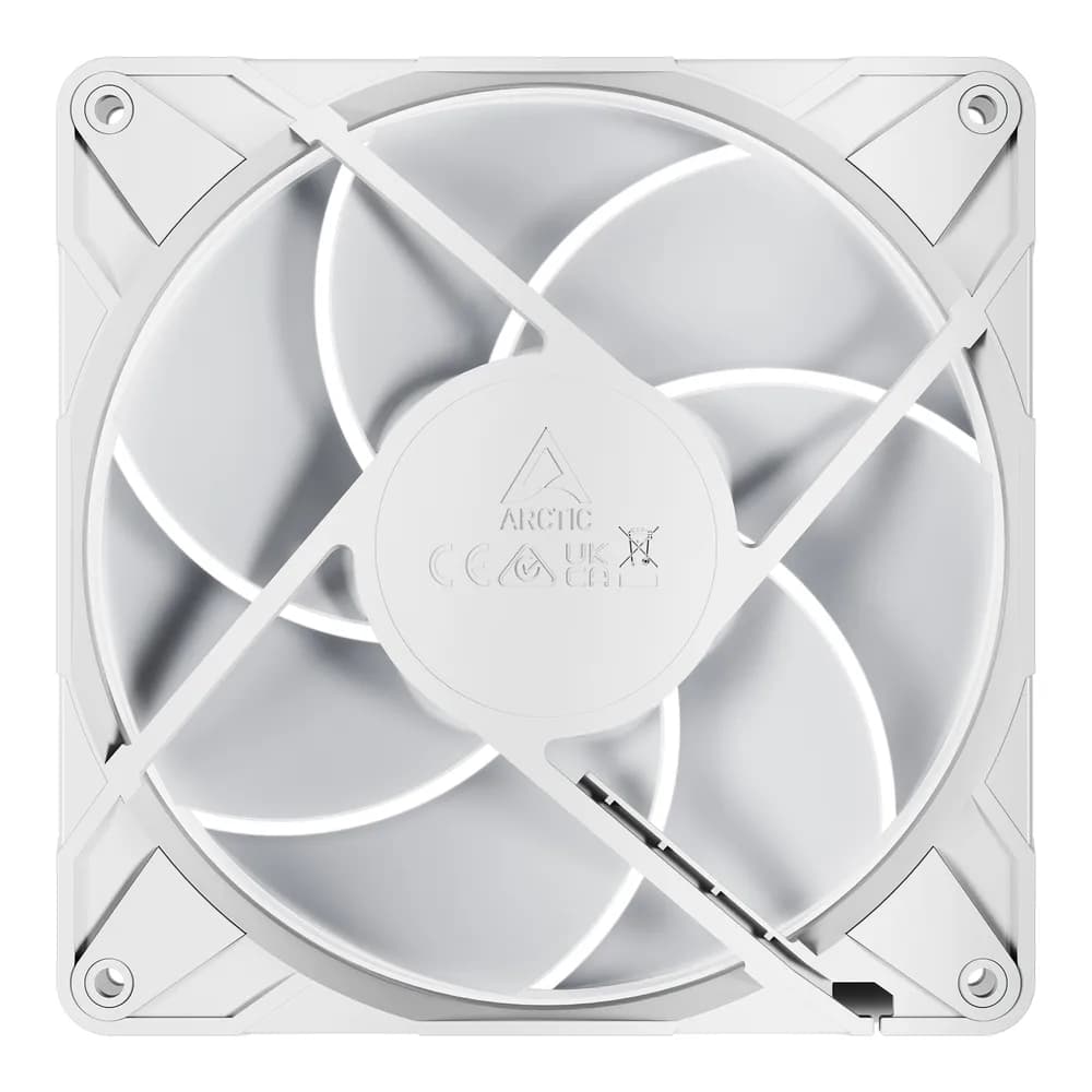 Ventilator Arctic "P14 Pro PST", 140mm, 600 - 3000 RPM, FDB, 110 cfm, 4-Pin Fan Plug + 4-Pin Socket, lungime cablu 400 mm + 80 mm Daisy-Chain, alb, "ACFAN00317A" - 4895265000416 — miniatură