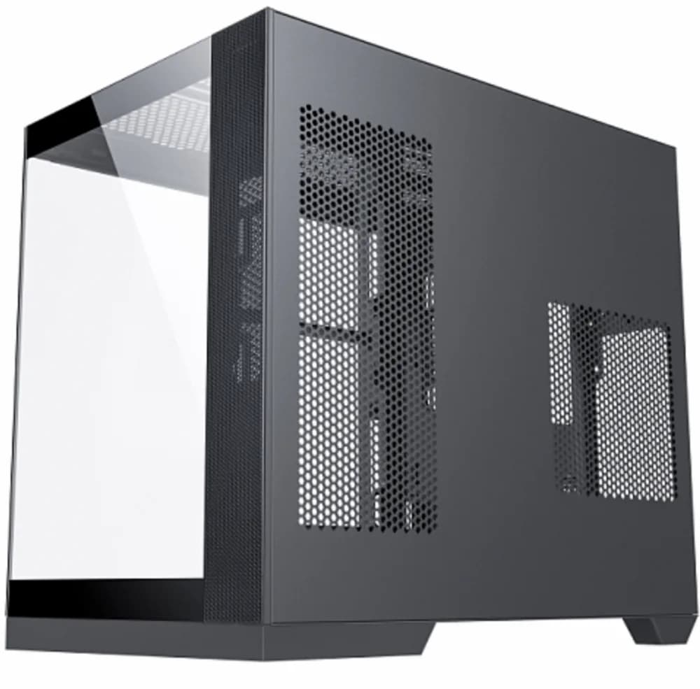 Carcasa gaming Serioux Shadow, fara sursa, tip middle tower, USB2.0x+HD Audio, USB3.0, porturi rezervate pentru ventialtor: MN 2x120mm ventilatoare ARGB (incluse), spate:1x120mm ventilator RGB (inclus), sus 3x120mm/2x140mm, controler 4 porturi, drive bays: HDD de 3.5'' x2, SSd de 2.5'' x1, Sloturi — miniatură