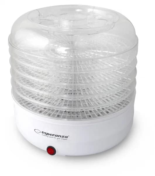 Deshidrator pentru alimente Esperanza Chapignons EKD001 125W 5 tavi Alb "EKD001" — miniatură