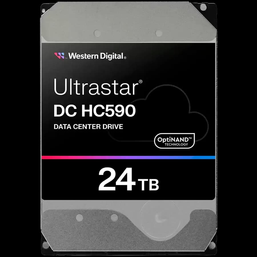 HDD Server WD Ultrastar DC HC590 24TB 512e SE, 3.5", 512MB, 7200RPM, SATA, NP3, SKU: 0F65684 "WUH722624ALE6L4"