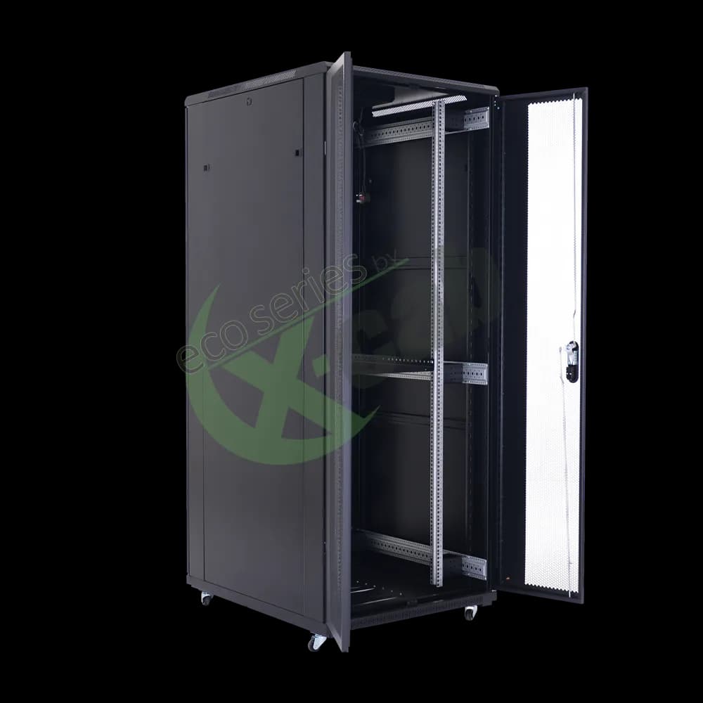 CABINETE Xcab metalic de podea 19", tip rack stand alone, 42U 800x800 mm, Eco Xcab A3 MD "A38842-MD.9004" — miniatură