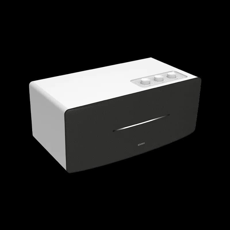 BOXE EDIFIER desktop bluetooth, RMS: 70W (2 x 20W, 2 x 15W), Bluetooth 5.0, RCA, AUX, Line-Out, white, "D12-W" — miniatură