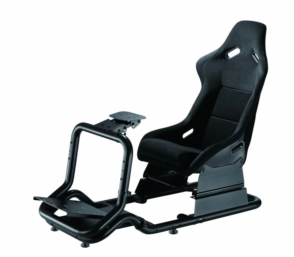 Scaun gaming Serioux Racing Cockpit cu suport monitor — miniatură